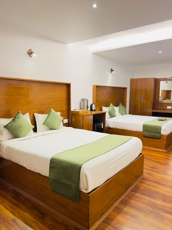 Luxury Room by daylight, with wardrobe and mirror